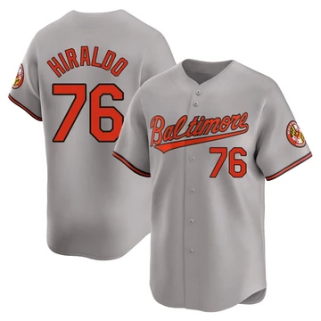 Youth Baltimore Orioles Yaramil Hiraldo ＃76 Gray Limited Road Jersey