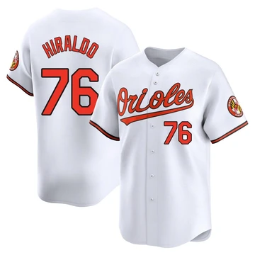 Youth Baltimore Orioles Yaramil Hiraldo ＃76 White Limited Home Jersey