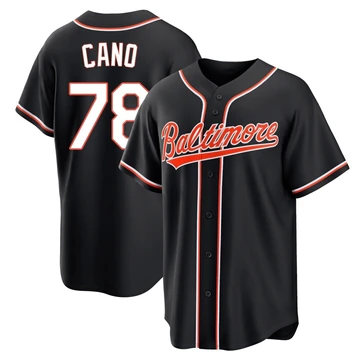 Youth Baltimore Orioles Yennier Cano ＃78 Black Replica Fashion Out Jersey