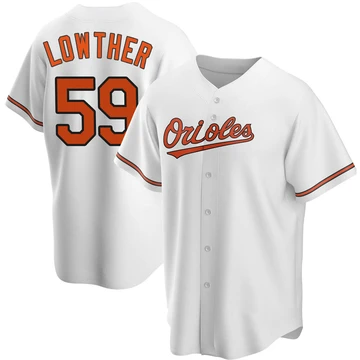 Youth Baltimore Orioles Zac Lowther ＃59 White Replica Home Jersey